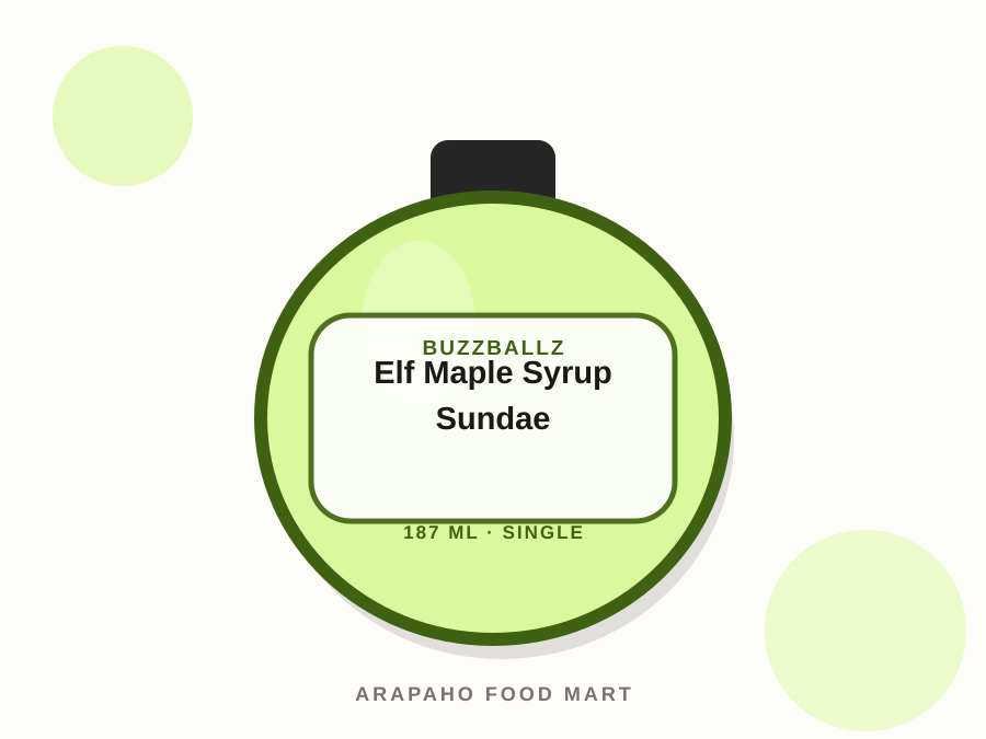 BuzzBallz Chillers Elf Maple Syrup Sundae product