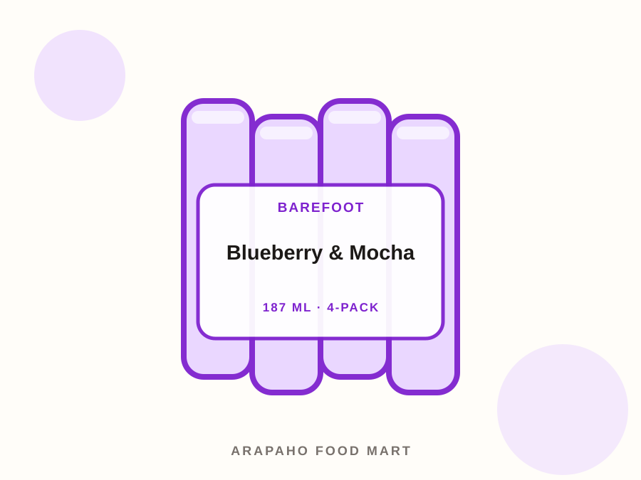 Barefoot Blueberry & Mocha product