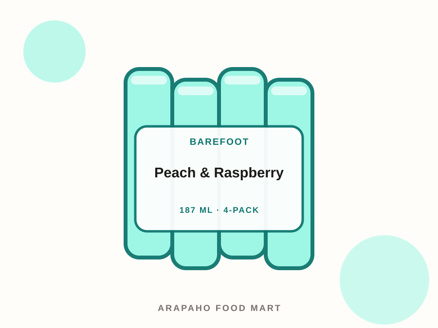 Barefoot Peach & Raspberry product
