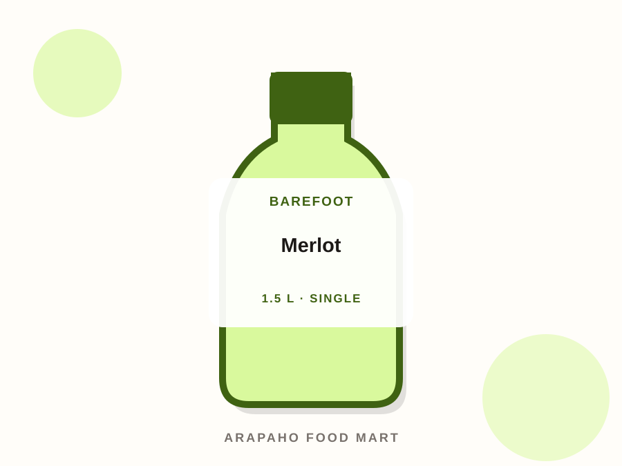 Barefoot Merlot product