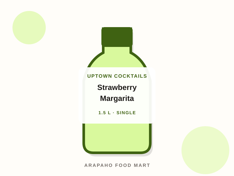 Uptown Cocktails Strawberry Margarita product